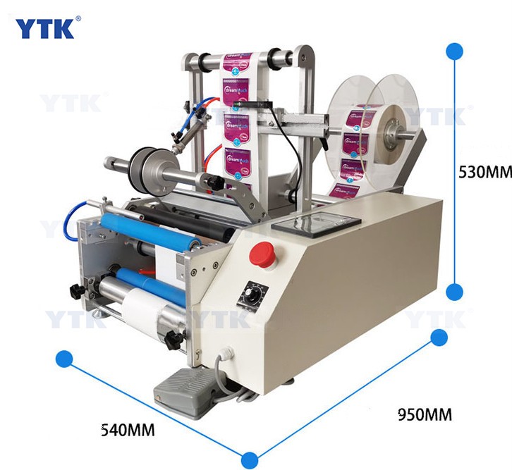 YTK-190 Semi Automatic Digital Round Bottle Labeling Machine