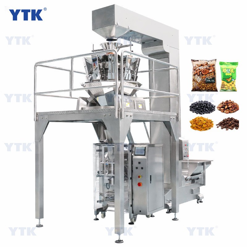 Automatic Vertical Granule Grain Snack Chips Rotary Multi-head Weighing and Packing Machine