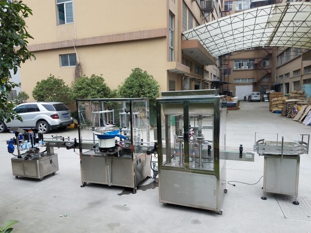 APL800 Food Manufacturer Automatic Filling Capping Labeling Machine Production Line 