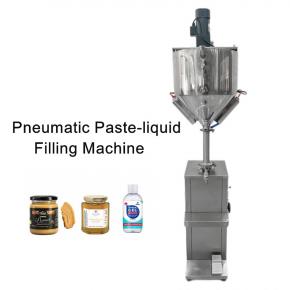 GFA Pneumatic Vertical Liquid Paste Filling Machine with heating and stirring