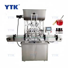 Fully Automatic 4 Nozzles Chilli Tomato Paste Filling Machine Linear 