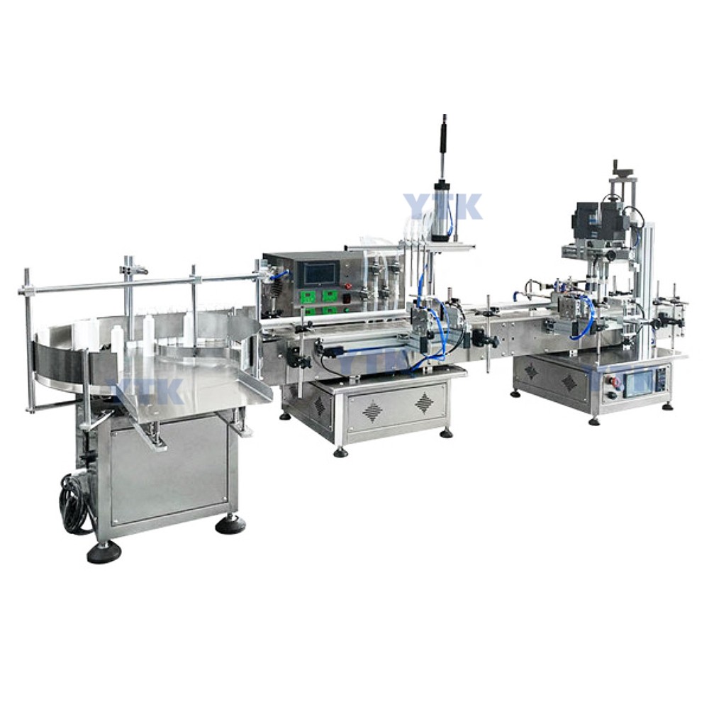 Desktop Automatic Filling Capping Machine with Bottle Feeder