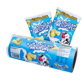 Composite Layer Automatic Food Packaging Roll Film Laminated Ice Pop Plastic Film Rolls For Packing Milk Candy
